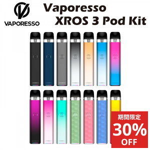 Vaporesso XROS 3 Pod Kit 1000mAh 2ml �|�b�h�^ �X�^�[�^�[�L�b�g �x�|���b�\ �N���X �~�j �d�q���΂� �d�q�^�o�R �x�C�v �{�� ���L�b�h �R���p�N�g ���^ �։� �j�R�`���[�� �^�[�� �j�R�`��0 �V�[�V�� 