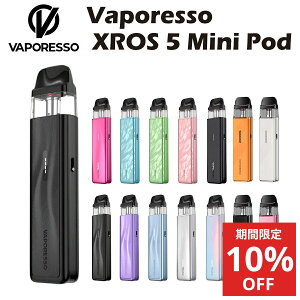 Vaporesso XROS 5 Mini Pod Kit 1500mAh 3ml �|�b�h�^ �X�^�[�^�[�L�b�g �x�|���b�\ �N���X �~�j �d�q���΂� �d�q�^�o�R �x�C�v �{�� ���L�b�h ���� �։� �j�R�`���[�� �^�[�� �j�R�`��0 �����C �d�q �V�[