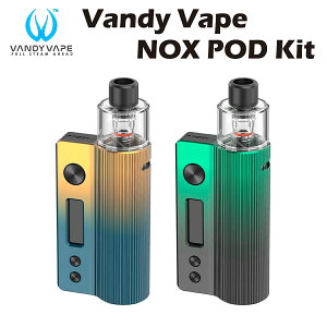 Vandy Vape NOX Pod Kit 1600mAh �X�^�[�^�[�L�b�g �o���f�B�x�C�v �m�b�N�X �|�b�h �L�b�g �d�q���΂� �d�q�^�o�R �x�C�v �{�� ���L�b�h ������ �։� �����C �d�q �V�[�V�� �����^�� mtl vape