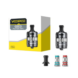 VOOPOO PnP X POD Tank MTL 5ml 510�K�i �A�g�}�C�U�[ �u�[�v�[ �|�b�h �^���N �^�o�R�z�� �g�b�v�G�A�t���[ �N���A���}�C�U�[ �d�q�^�o�R �x�C�v �{�� ���L�b�h ������ �։� �^�[�� �j�R�`��0 �����C 