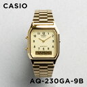 【10年保証】【日本未発売】CASIO STANDARD カシオ スタンダード AQ-230GA-9BMQ 腕時計 時計 ブランド メンズ キッズ 子供 男の子 チープカシオ チプカシ アナデジ 日付 ゴールド 金 海外モデル メタル ギフト プレゼント