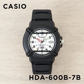 【10年保証】CASIO SPORTS カシオ スポーツ HDA-600B-7B 腕時計 時計 ブランド メンズ レディース キッズ 子供 男の子 女の子 チープカシオ チプカシ アナログ 日付 カレンダー 防水 ブラック 黒 ホワイト 白 ギフト プレゼント