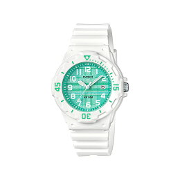 CASIOSPORTSANALOGUELADYSカシオスポーツアナログレディースLRW-200H-3C腕時計チープカシオチプカシプチプラ防水ホワイト白グリーン緑チェック日本未発売