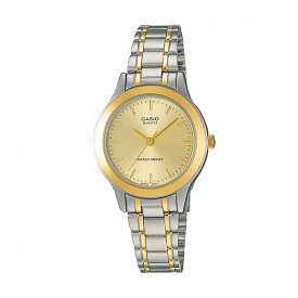 【10年保証】【日本未発売】CASIO STANDARD LADYS カシオ スタンダード LTP-1128G-9A 腕時計 時計 ブランド レディース 女の子 チープカシオ チプカシ アナログ シルバー 銀 ゴールド 金 シンプル メタル 海外モデル ギフト プレゼント