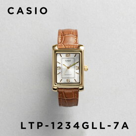 【10年保証】【日本未発売】CASIO STANDARD WOMEN カシオ スタンダード LTP-1234LL 腕時計 時計 ブランド レディース 女の子 チープカシオ チプカシ アナログ 角型 軽量 薄型 高級感 高見え ビジネス シンプル レザー 革ベルト 海外モデル ギフト プレゼント