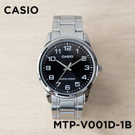 【10年保証】【日本未発売】CASIO STANDARD カシオ スタンダード MTP-V001D-1B 腕時計 時計 ブランド メンズ レディース キッズ 子供 男の子 女の子 チープカシオ チプカシ アナログ シルバー ブラック 黒 海外モデル メタル ギフト プレゼント