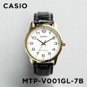 【10年保証】【日本未発売】CASIO STANDARD カシオ スタンダード MTP-V001GL-7B 腕時計 時計 ブランド メンズ キッズ 子供 男の子 チープカシオ チプカシ アナログ ゴールド 金 ホワイト 白 レザー 革ベルト 海外モデル ギフト プレゼント