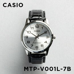 CASIOSTANDARDANALOGUEMENSカシオスタンダードアナログメンズMTP-V001L-7B腕時計レディースチープカシオチプカシプチプラシルバーブラック黒レザー革ベルト日本未発売