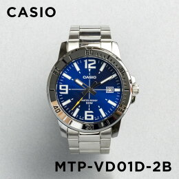 【10年保証】CASIOSTANDARDANALOGUEMENSカシオスタンダードアナログメンズMTP-VD01D-2B腕時計キッズ子供男の子チープカシオチプカシプチプラネイビーシルバー海外モデル