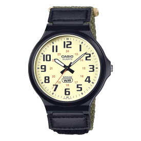 【10%OFF】【10年保証】【日本未発売】CASIO STANDARD MENS カシオ スタンダード MW-240B 腕時計 時計 ブランド メンズ キッズ 子供 男の子 チープカシオ チプカシ アナログ ブラック 黒 茶 カーキ ナイロン 海外モデル ギフト プレゼント