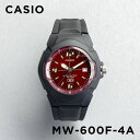 【10年保証】【日本未発売】CASIO STANDARD カシオ スタンダード MW-600F-4A 腕時計 時計 ブランド メンズ キッズ 子供 男の子 チープカシオ チプカシ アナログ 日付 カレンダー 防水 ブラック 黒 レッド 赤 海外モデル ギフト プレゼント