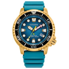 【日本未発売】CITIZEN PROMASTER DIVE シチズン プロマスター ダイブ BN0162-02X 腕時計 時計 ブランド メンズ 逆輸入 ダイバー アナログ ソーラー 耐磁 日付 カレンダー 防水 ブルー 青 グリーン 緑 ゴールド 金 海外モデル ギフト プレゼント