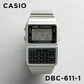 【10年保証】CASIO DATA BANK カシオ データバンク DBC-611 腕時計 時計 ブランド メンズ レディース キッズ 子供 男の子 女の子 デジタル 日付 カレンダーシルバー ブラック 黒 メタル テレメモ 電卓 ギフト プレゼント