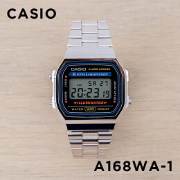 【10年保証】CASIOカシオスタンダードA168WA-1腕時計メンズレディースキッズ子供男の子女の子チープカシオチプカシデジタル日付シルバーブラック黒