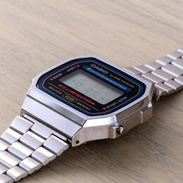 【10年保証】CASIOカシオスタンダードA168WA-1腕時計メンズレディースキッズ子供男の子女の子チープカシオチプカシデジタル日付シルバーブラック黒