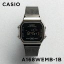 【10年保証】【日本未発売】CASIO STANDARD MENS カシオ スタンダード A168WEMB-1B 腕時計 時計 ブランド メンズ キッズ 子供 男の子 チープカシオ チプカシ デジタル 日付 ブラック 黒 オールブラック フルメタル ガンメタ 海外モデル ギフト プレゼント