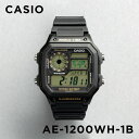 【10年保証】【日本未発売】CASIO STANDARD カシオ スタンダード AE-1200WH-1B 腕時計 時計 ブランド メンズ キッズ 子供 男の子 チープカシオ チプカシ デジタル 日付 カレンダー 防水 ブラック 黒 海外モデル ギフト プレゼント