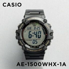 【10年保証】【日本未発売】CASIO STANDARD カシオ スタンダード AE-1500WHX-1A 腕時計 時計 ブランド メンズ レディース キッズ 子供 男の子 女の子 チープカシオ チプカシ デジタル 日付 カレンダー 防水 ブラック 黒 海外モデル ギフト プレゼント