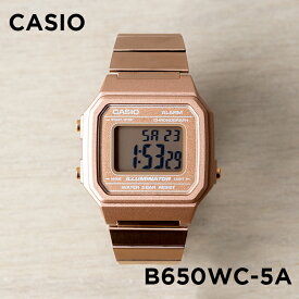 【10年保証】【日本未発売】CASIO STANDARD カシオ スタンダード B650WC-5A 腕時計 時計 ブランド メンズ レディース キッズ 子供 男の子 女の子 チープカシオ チプカシ デジタル 日付 ローズゴールド 海外モデル メタル ギフト プレゼント