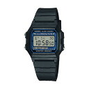 【10年保証】CASIO STANDARD カシオ スタンダード F-105W-1A 腕時計 時計 ブランド メンズ レディース キッズ 子供 男の子 女の子 チープカシオ チプカシ デジタル 日付 カレンダー ブラック 黒 ブルー 青 ギフト プレゼント