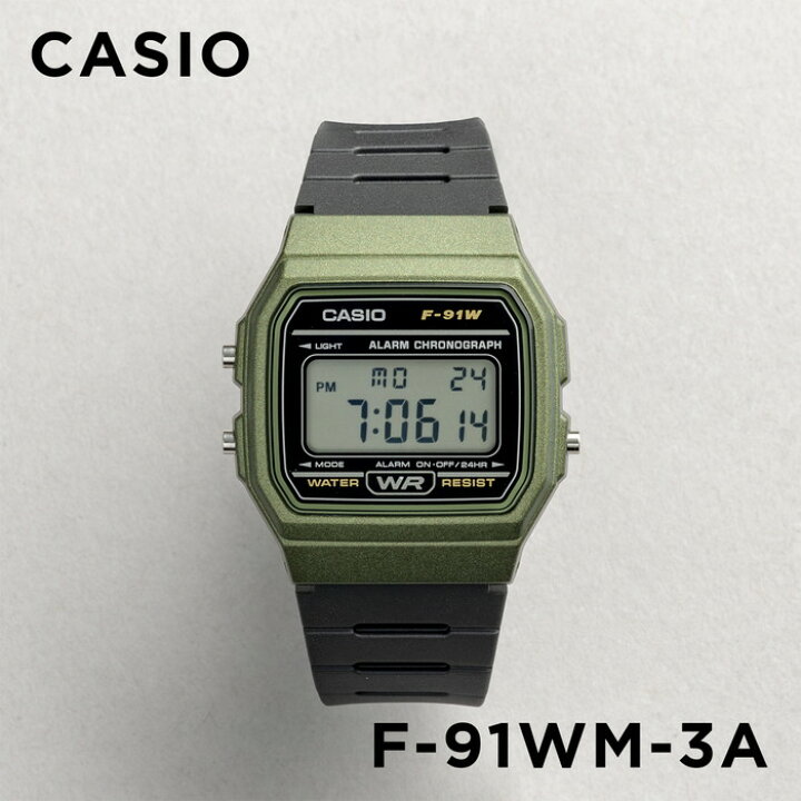 楽天市場】【10年保証】CASIO STANDARD カシオ スタンダード F-91WM-3A  