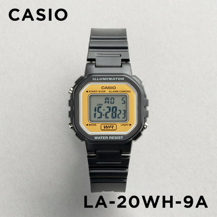 楽天市場 10年保証 日本未発売 Casio カシオ スタンダード レディース La wh 9a 腕時計 キッズ 子供 女の子 チープカシオ チプカシ デジタル 日付 ブラック 黒 イエロー 黄色 海外モデル つきのとけいてん