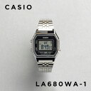 【10年保証】CASIO STANDARD カシオ スタンダード LA680WA-1 腕時計 時計 ブランド レディース キッズ 子供 女の子 チープカシオ チプカシ デジタル 日付 シルバー ブラック 黒 メタル ギフト プレゼント