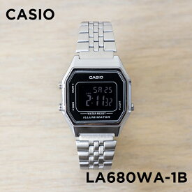 【10年保証】【日本未発売】CASIO STANDARD カシオ スタンダード LA680WA-1B 腕時計 時計 ブランド レディース キッズ 子供 女の子 チープカシオ チプカシ デジタル 日付 シルバー ブラック 黒 海外モデル メタル ギフト プレゼント