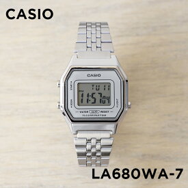 【10年保証】【日本未発売】CASIO STANDARD カシオ スタンダード LA680WA-7 腕時計 時計 ブランド レディース キッズ 子供 女の子 チープカシオ チプカシ デジタル 日付 シルバー 海外モデル メタル ギフト プレゼント