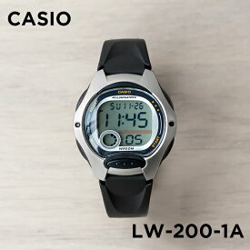 【10年保証】【日本未発売】CASIO STANDARD カシオ スタンダード LW-200-1A 腕時計 時計 ブランド レディース キッズ 子供 女の子 チープカシオ チプカシ デジタル 日付 カレンダー シルバー ブラック 黒 海外モデル ギフト プレゼント