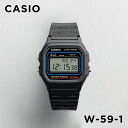【10%OFF】【10年保証】【日本未発売】CASIO STANDARD MENS カシオ スタンダード W-59-1 腕時計 時計 ブランド メンズ レディース キッズ 子供 男の子 女の子 チープカシオ チプカシ デジタル 日付 カレンダー ブラック 黒 海外モデル ギフト プレゼント