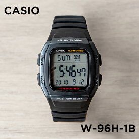 【10%OFF】【10年保証】【日本未発売】CASIO STANDARD カシオ スタンダード W-96H-1B 腕時計 時計 ブランド メンズ レディース キッズ 子供 男の子 女の子 チープカシオ チプカシ デジタル 日付 カレンダー ブラック 黒 海外モデル ギフト プレゼント