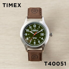 【日本未発売】TIMEX EXPEDITION タイメックス エクスペディション メタル フィールド 39MM T40051 腕時計 時計 ブランド メンズ レディース ミリタリー アナログ シルバー カーキ レザー 革ベルト 海外モデル ギフト プレゼント