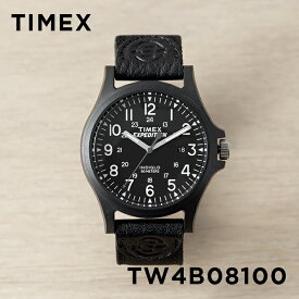 TIMEX EXPEDITION タイメックス エクスペディション アカディア 40MM TW4B08100 腕時計 時計 ブランド メンズ レディース ミリタリー アナログ ブラック 黒 レザー 革ベルト ギフト プレゼント