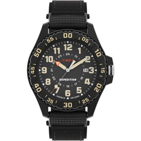 【10%OFF】【日本未発売】TIMEX EXPEDITION ACADIA RUGGED 42MM タイメックス エクスペディション アカディア ラギッド TW4B26300 腕時計 時計 ブランド メンズ 男の子 アナログ 日付 防水 ブラック 黒 ナイロン 海外モデル ギフト プレゼント