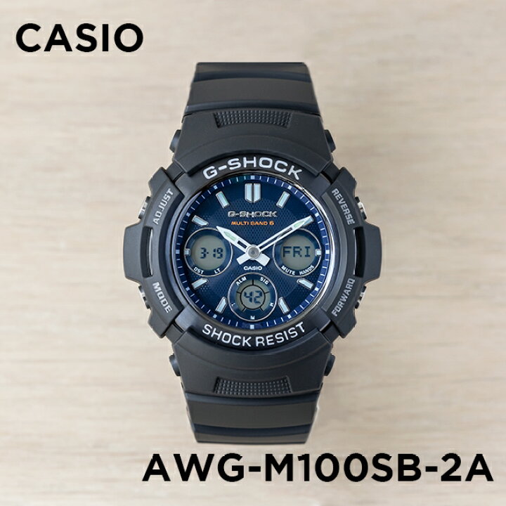楽天市場】CASIO G-SHOCK カシオ Gショック AWG-M100SB-2AJF 腕時計 