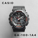 【10%OFF】【10年保証】CASIO G-SHOCK カシオ Gショック GA-100-1A4 腕時計 時計 ブランド メンズ キッズ 子供 男の子 アナデジ 日付 カレンダー 防水 ブラック 黒 レッド 赤 ギフト プレゼント
