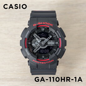 【10年保証】CASIO G-SHOCK カシオ Gショック GA-110HR-1A 腕時計 時計 ブランド メンズ キッズ 子供 男の子 アナデジ 日付 カレンダー 防水 ブラック 黒 レッド 赤 ギフト プレゼント