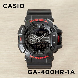 【10年保証】CASIO G-SHOCK カシオ Gショック GA-400HR-1A 腕時計 時計 ブランド メンズ キッズ 子供 男の子 アナデジ 日付 カレンダー 防水 ブラック 黒 レッド 赤 ギフト プレゼント