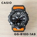 【10年保証】CASIO G-SHOCK カシオ Gショック マッドマスター GG-B100-1A9 腕時計 時計 ブランド メンズ キッズ 子供 男の子 高度 気圧 温度 歩数計 万歩計 タイマー アナデジ ブルートゥース スマホ 連動 日付 防水 ブラック 黒 オレンジ ギフト プレゼント