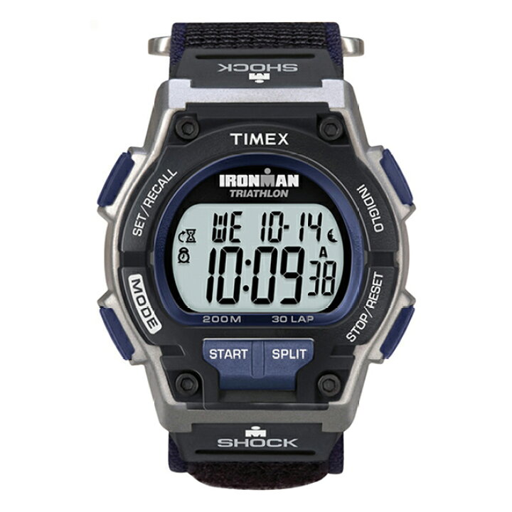 TIMEX IRONMAN タイメックス アイアンマン オリジナル 30 ショック メンズ T5K198 腕時計 時計 ブランド レディース  ランニングウォッチ デジタル ブラック 黒 ブルー 青 ナイロンベルト ギフト プレゼント つきのとけいてん