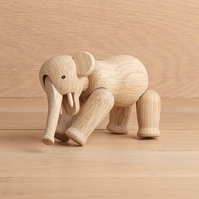 KAY BOJESEN DENMARK カイボイスン デンマーク ゾウ ミニ 39242 北欧 インテリア 木製玩具 置物 オブジェ ブランド 象  ぞう ブラウン 茶 ギフト プレゼント | つきのとけいてん