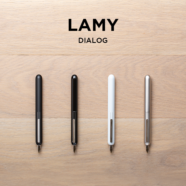 LAMY DIALOG 3 ラミー ダイアログ 3 万年筆 極細 EF 筆記用具 文房具 ブランド ブラック 黒 ホワイト 白 シルバー ギフト  プレゼント | つきのとけいてん