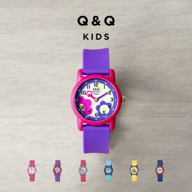 【日本未発売】CITIZEN Q&Q KIDS シチズン VR41J 腕時計 時計 ブランド キッズ 子供 男の子 女の子 逆輸入 チープシチズン チプシチ アナログ 防水 軽量 おしゃれ ポップ カラフル 柄 絵柄 パープル 紫 ピンク ブルー 水色 花柄 車 海外モデル ギフト プレゼント