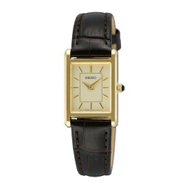 【10年保証】【日本未発売】SEIKO CONCEPTUAL WOMEN セイコー コンセプチュアル SWR腕時計 時計 ブランド レディース 逆輸入 アナログ 角型 薄型 軽量 高級感 高見え ビジネス シンプル カジュアル レザー 牛革 革ベルト 海外モデル ギフト プレゼント