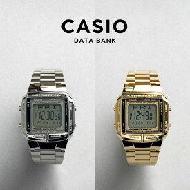 【10年保証】CASIO DATA BANK カシオ データバンク DB-360 腕時計 時計 ブランド メンズ レディース キッズ 子供 男の子 女の子 デジタル テレメモ 日付 シルバー ゴールド 金 ブラック 黒 メタル ギフト プレゼント