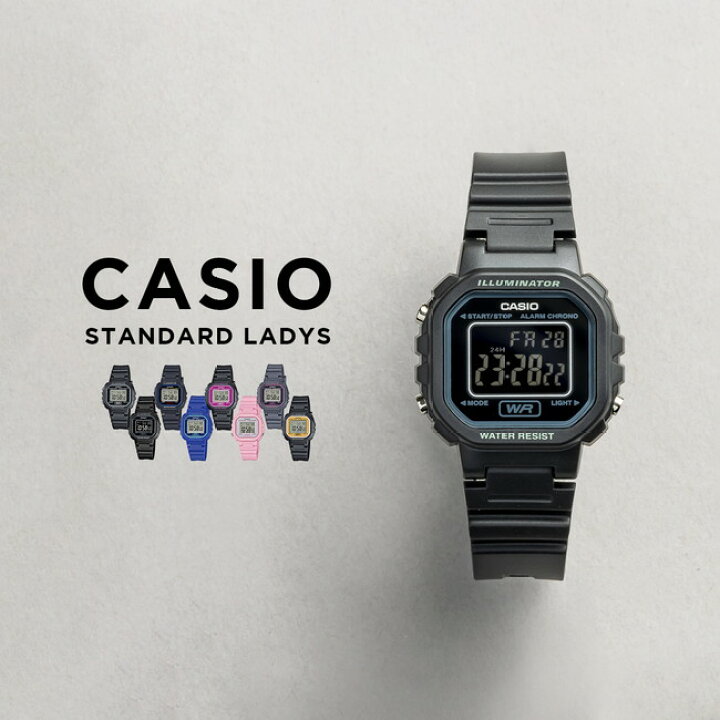 楽天市場 10年保証 日本未発売 Casio Standard カシオ スタンダード 腕時計 時計 ブランド レディース キッズ 子供 女の子 チープカシオ チプカシ デジタル 日付 カレンダー ブラック 黒 ブルー 青 ピンク イエロー 黄色 海外モデル ギフト プレゼント つきの