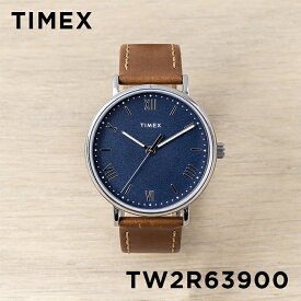 【10%OFF】【日本未発売】TIMEX SOUTHVIEW タイメックス サウスビュー 41MM メンズ TW2R63900 腕時計 時計 ブランド レディース アナログ ネイビー ブラウン 茶 レザー 革ベルト 海外モデル ギフト プレゼント