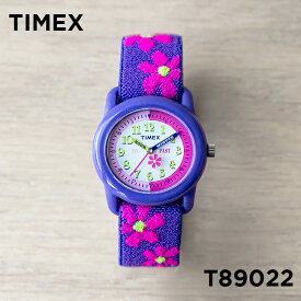 【10%OFF】TIMEX KIDS タイメックス キッズ アナログ 29MM T89022 腕時計 時計 ブランド 子供 女の子 アナログ パープル 紫 ピンク フラワー 花 ギフト プレゼント
