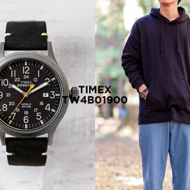 【10%OFF】TIMEX EXPEDITION タイメックス エクスペディション スカウト 40MM TW4B01900 腕時計 時計 ブランド メンズ レディース ミリタリー アナログ シルバー ブラック 黒 レザー 革ベルト ギフト プレゼント